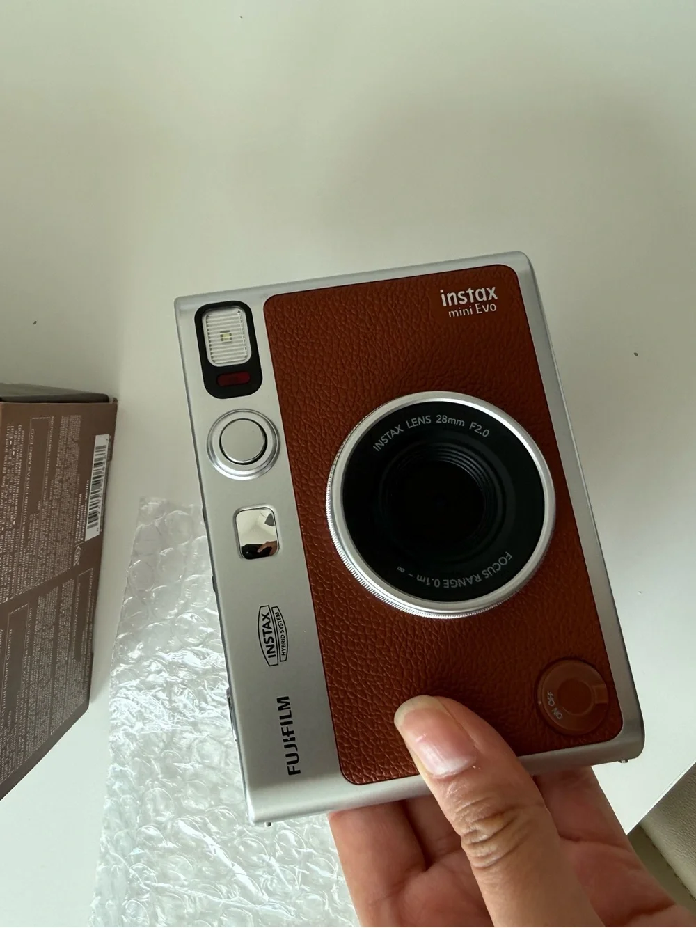 Fujifilm Instax Mini Evo Instant Film Camera - Brown